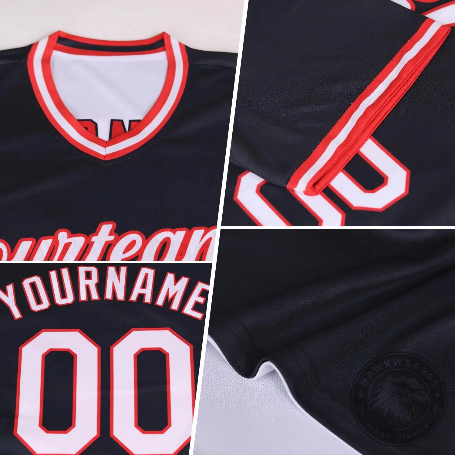 Custom Reversible Baseball Jersey Shirt Orange Navy Blue White Striped V-Neck 13 Custom Reversible Baseball Jersey Shirt Orange Navy Blue White Striped V-Neck