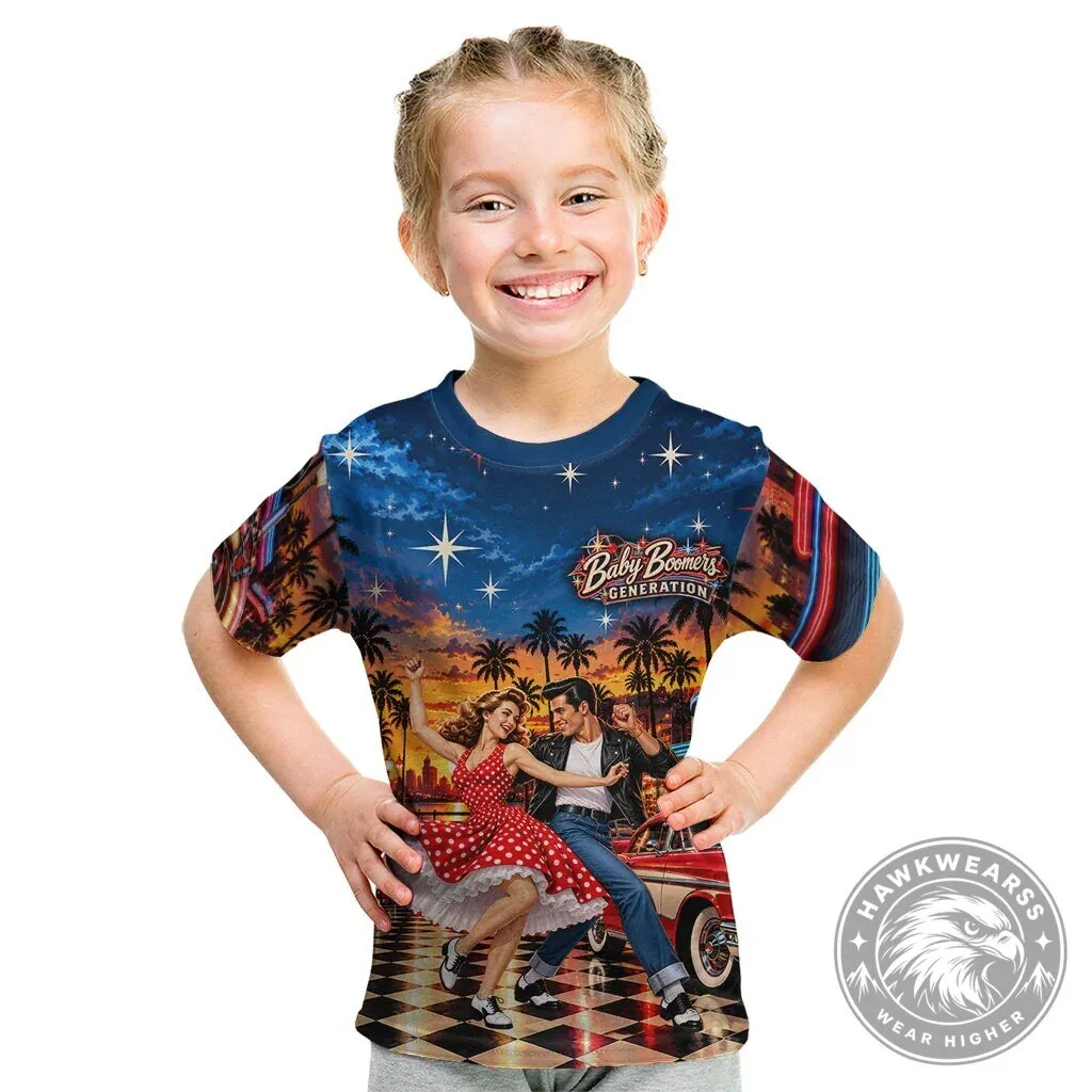 Baby Boomers Generation Vintage 1950s Rock and Roll Nostalgia T-Shirt