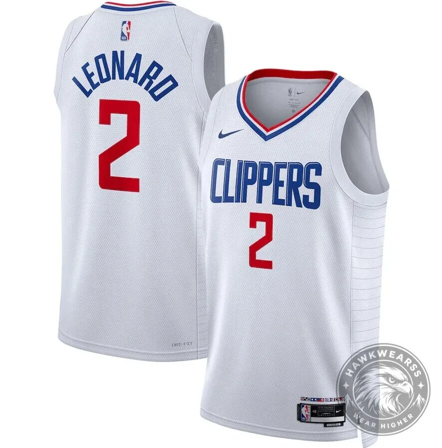 Kawhi Leonard Los Angeles Clippers Association Edition White Jersey
