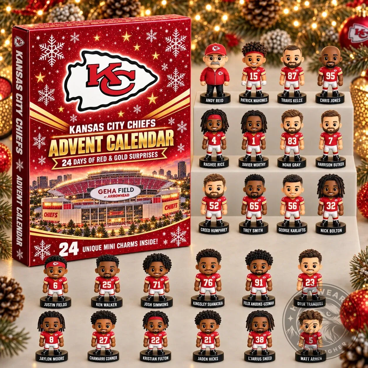 Kansas City Chiefs NFL Football Team 24 Days of Surprises Advent Calendar 1 Kansas City Chiefs NFL Football Team 24 Days of Surprises Advent Calendar