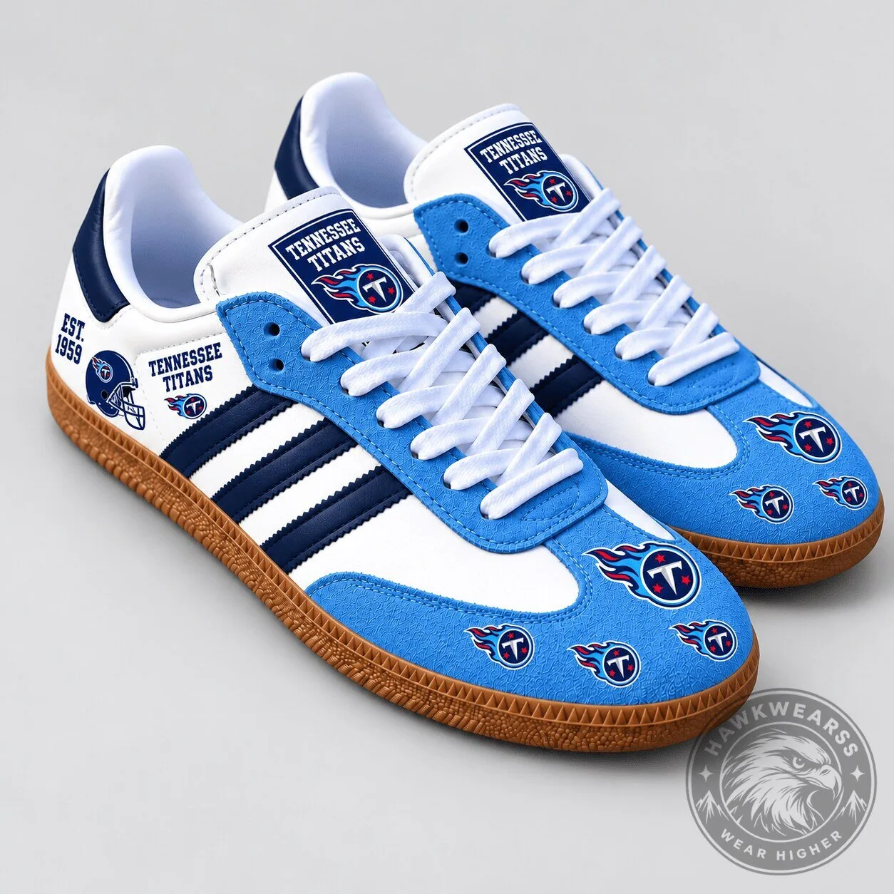 Tennessee Titans NFL Team Heritage Samba Style Shoes