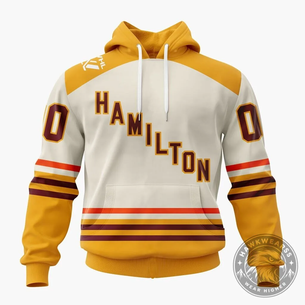 Professional Women's Hockey League Hamilton Personalized Away Design Hoodie