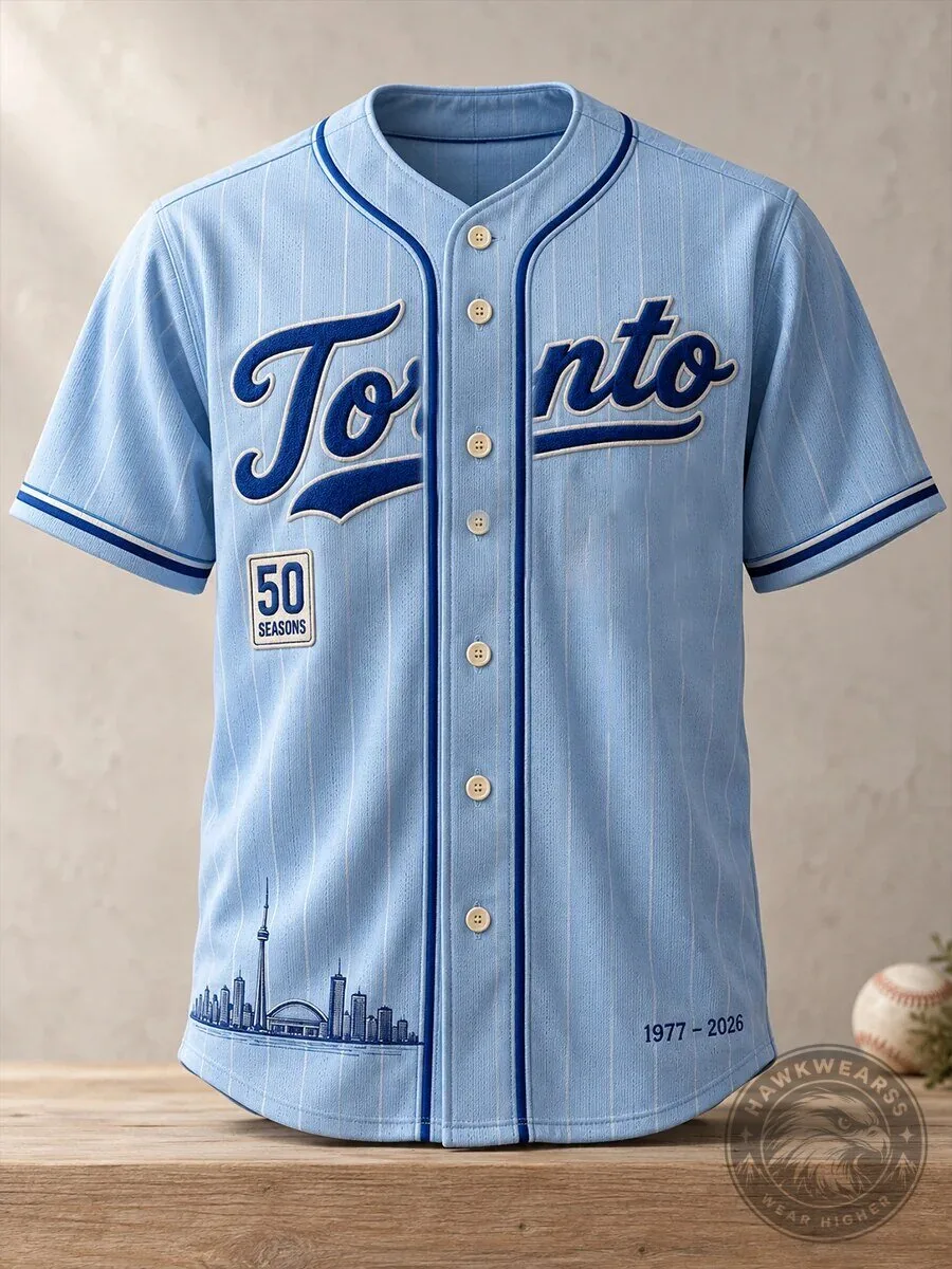 Toronto Blue Jays 50 Seasons Baseball Fan Commemorative Jersey