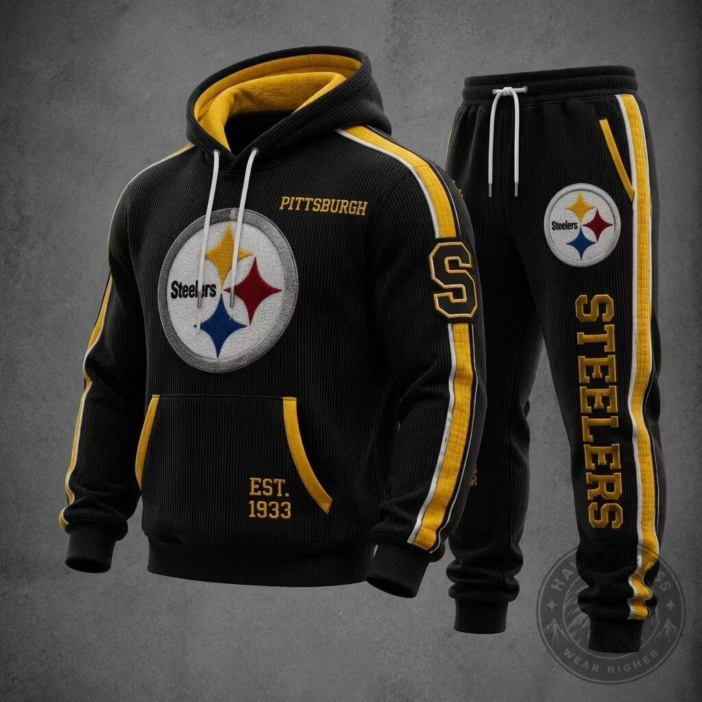Pittsburgh Steelers Football Team Corduroy Style Hoodie 1 Pittsburgh Steelers Football Team Corduroy Style Hoodie
