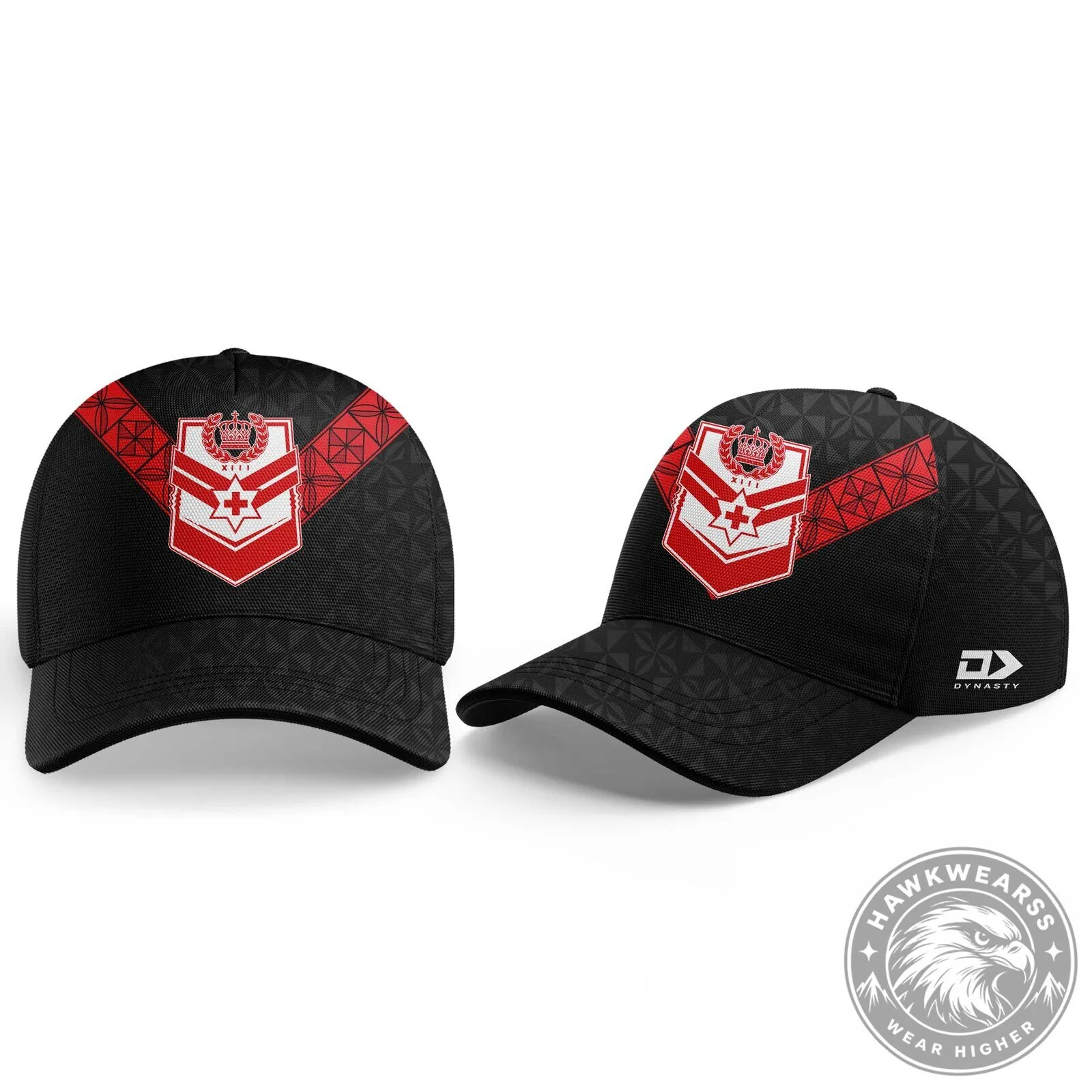 Tonga Rugby League Red Black Patterned Polo Shirt 7 Tonga Rugby League Red Black Patterned Polo Shirt