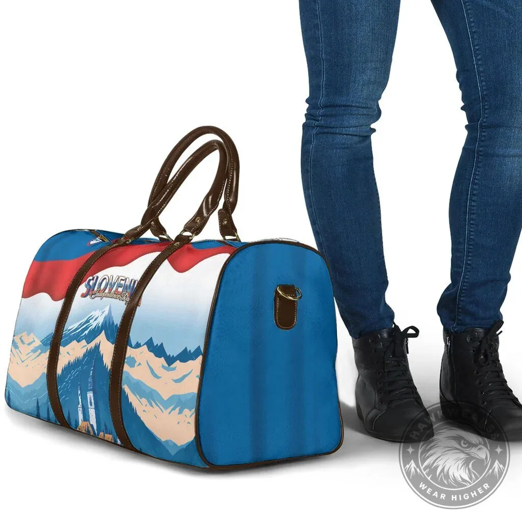 Slovenia Independence Day Travel Bag with Julian Alps Landscape Design 12 Slovenia Independence Day Travel Bag with Julian Alps Landscape Design