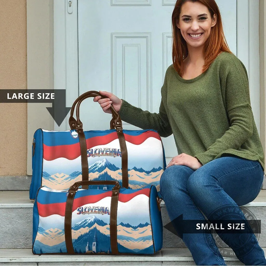 Slovenia Independence Day Travel Bag with Julian Alps Landscape Design 14 Slovenia Independence Day Travel Bag with Julian Alps Landscape Design