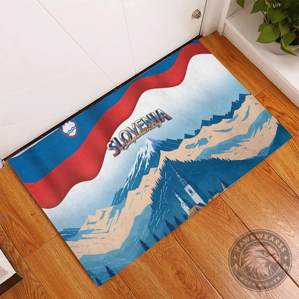 Slovenia Independence Day Lake Bled Julian Alps Landscape Doormat 8 Slovenia Independence Day Lake Bled Julian Alps Landscape Doormat