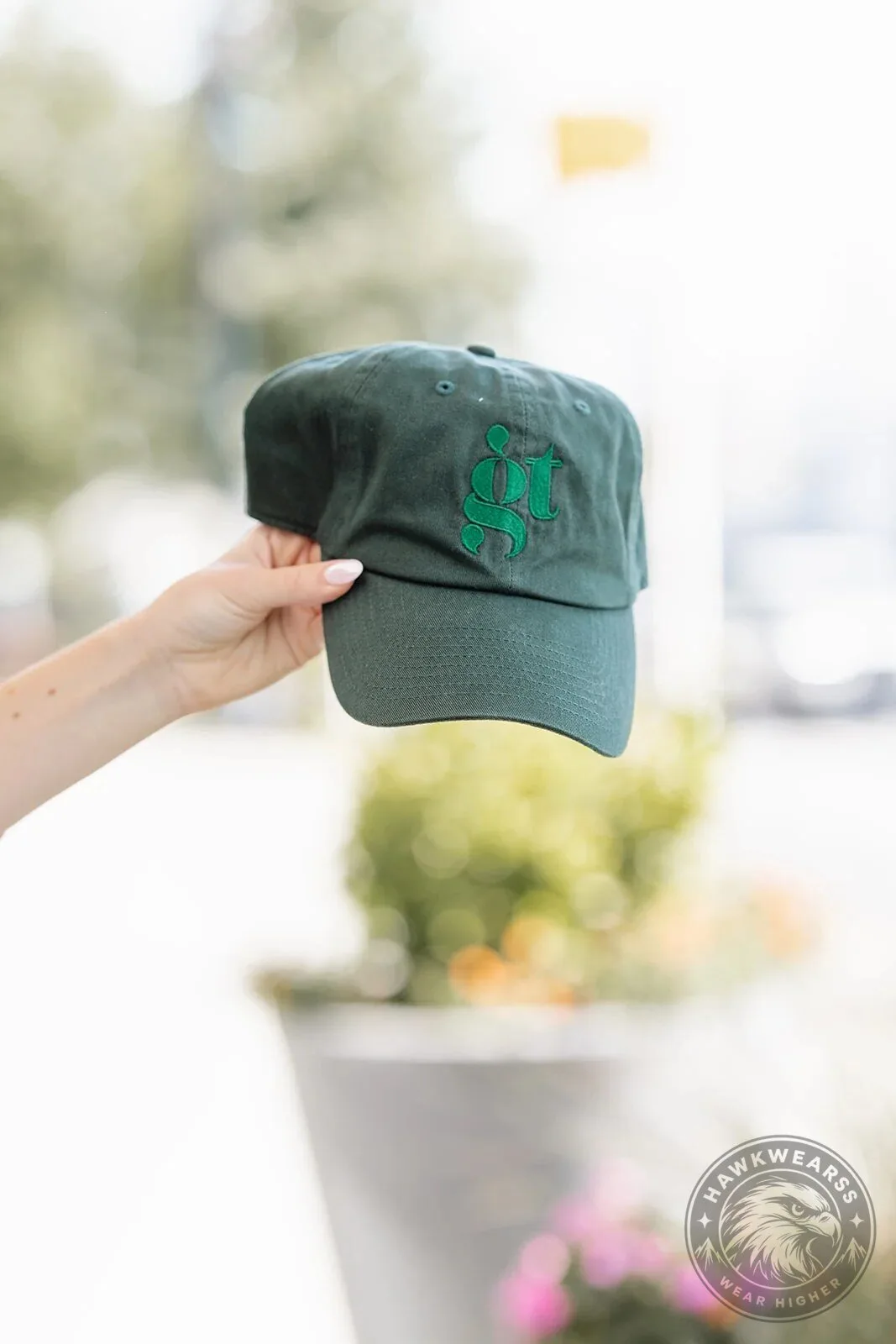 Girl Tribe Hunter Green Embroidered Logo Baseball Cap Hat