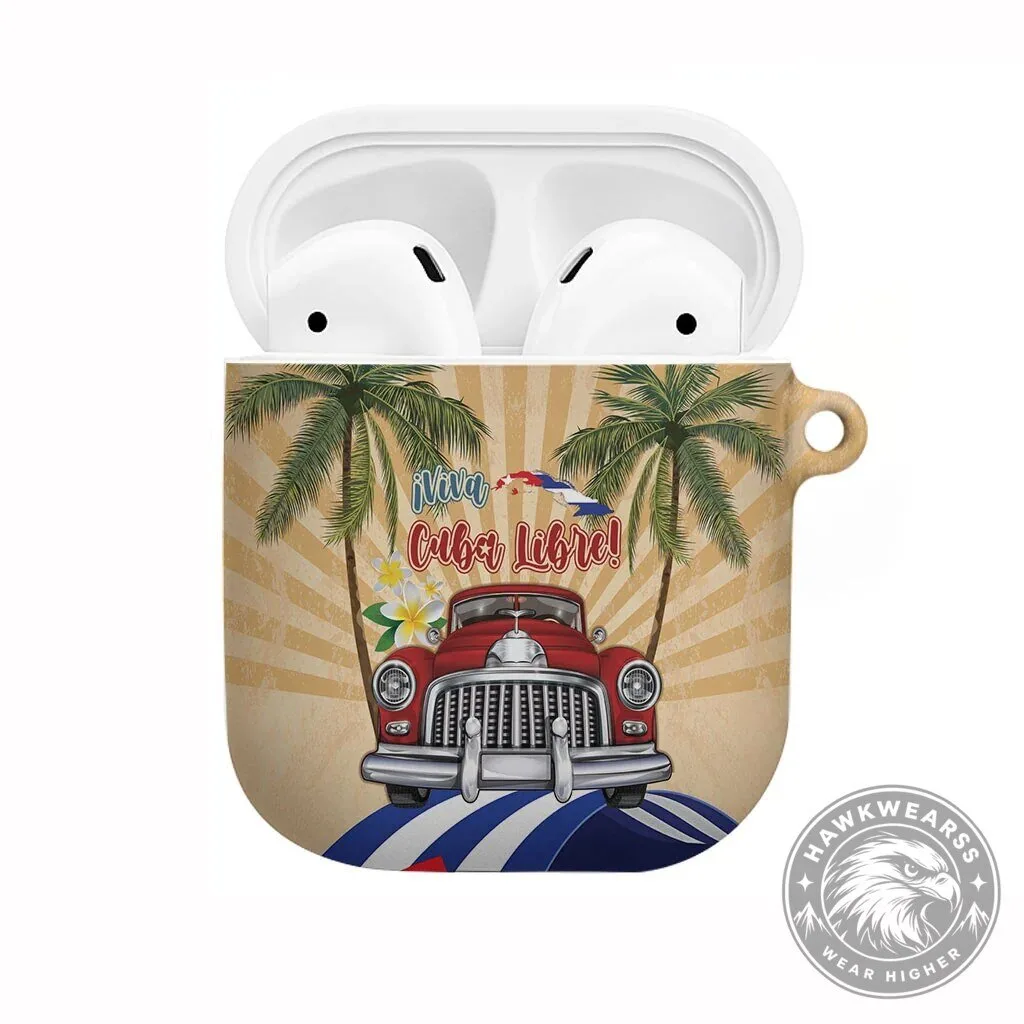 Viva Cuba Libre Retro Cuban Car Tropical Vibes AirPods Case