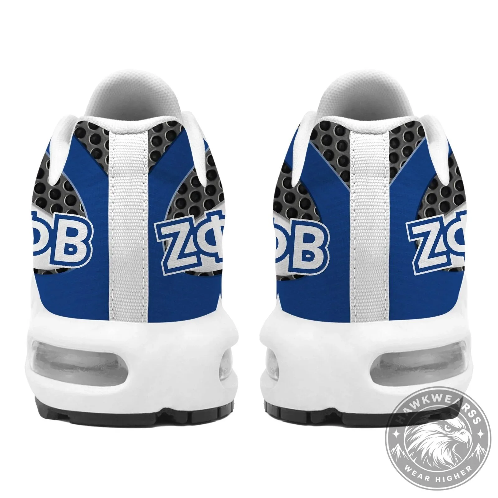 Zeta Phi Beta Sorority Blue and White Athletic Shoes for Women 8 Zeta Phi Beta Sorority Blue and White Athletic Shoes for Women