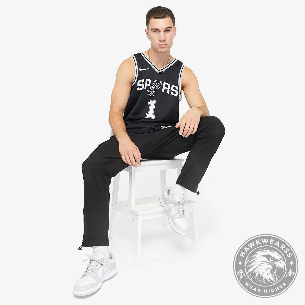 Victor Wembanyama San Antonio Spurs Black Icon Edition Basketball Jersey 9 Victor Wembanyama San Antonio Spurs Black Icon Edition Basketball Jersey
