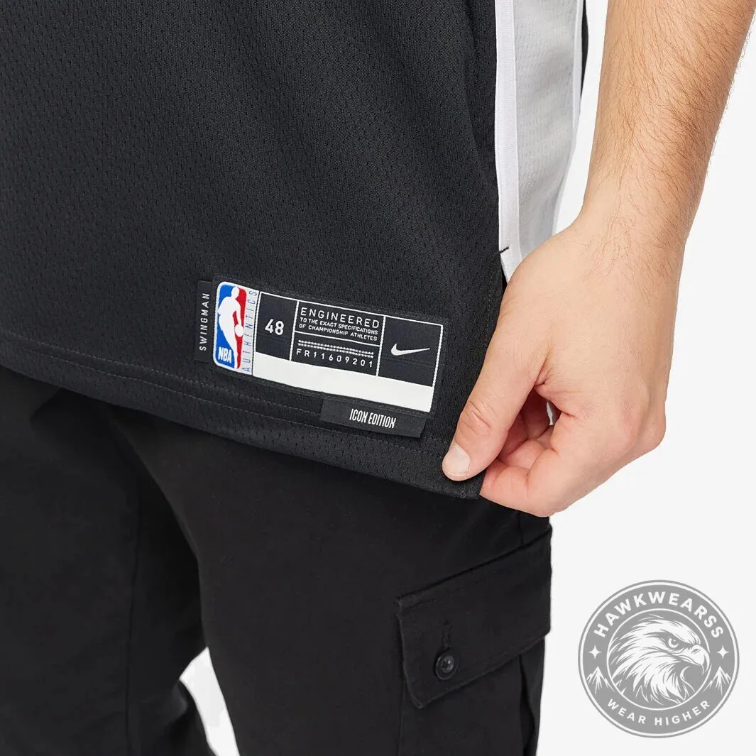 Victor Wembanyama San Antonio Spurs Black Icon Edition Basketball Jersey 13 Victor Wembanyama San Antonio Spurs Black Icon Edition Basketball Jersey