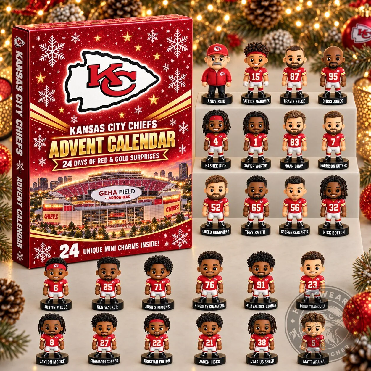 Kansas City Chiefs National Football League Team Advent Calendar 2D